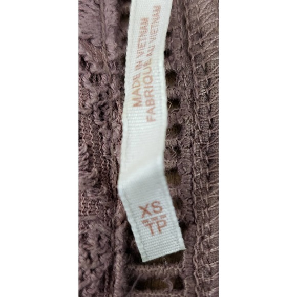 Free People Mauve/Pinkish/Taupe Lace Top ~ Size XS / Extra Small - Picture 10 of 12